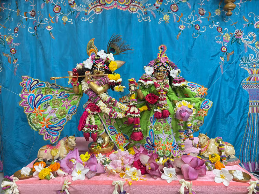 Aarti thali during a Hindu ritual
