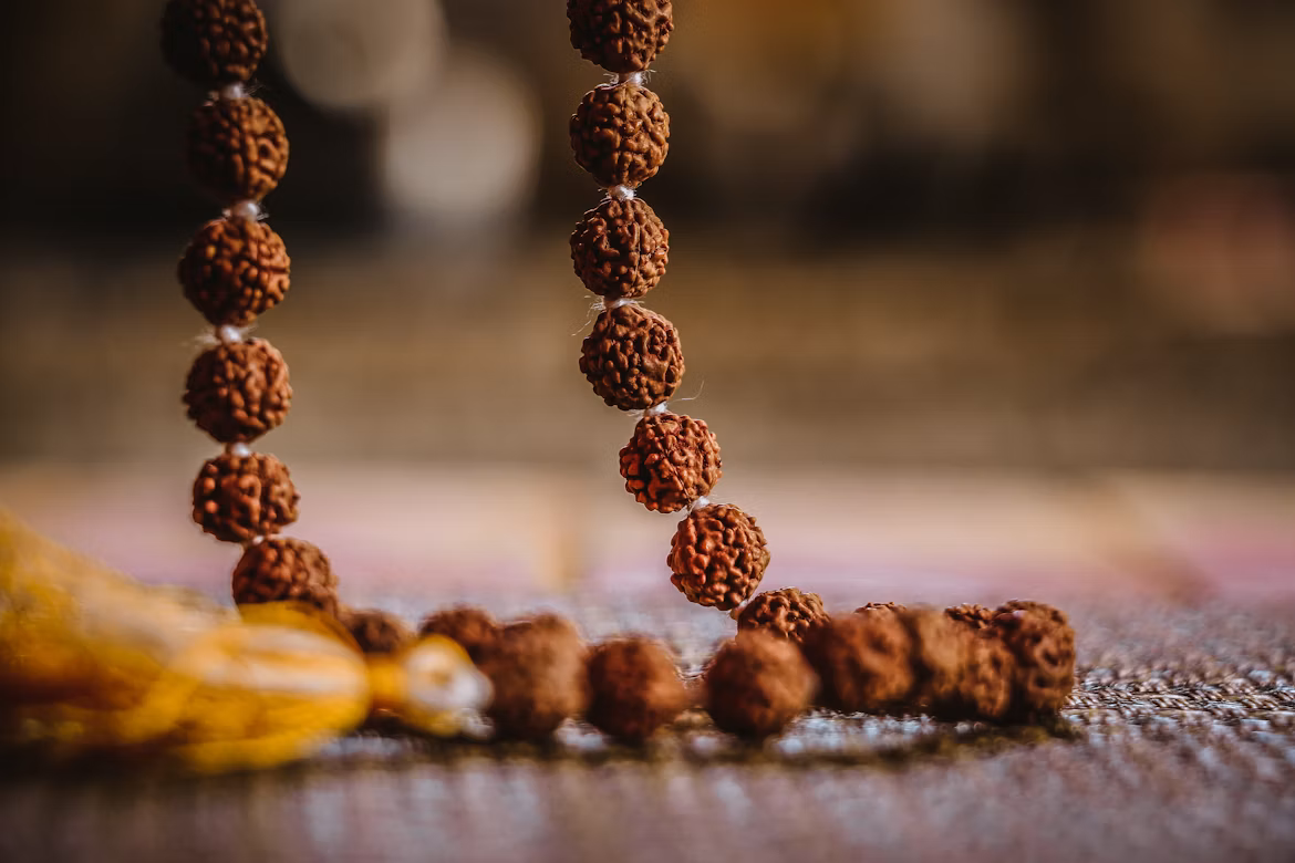 Rudraksha mala beads